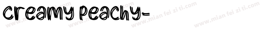 Creamy Peachy字体转换